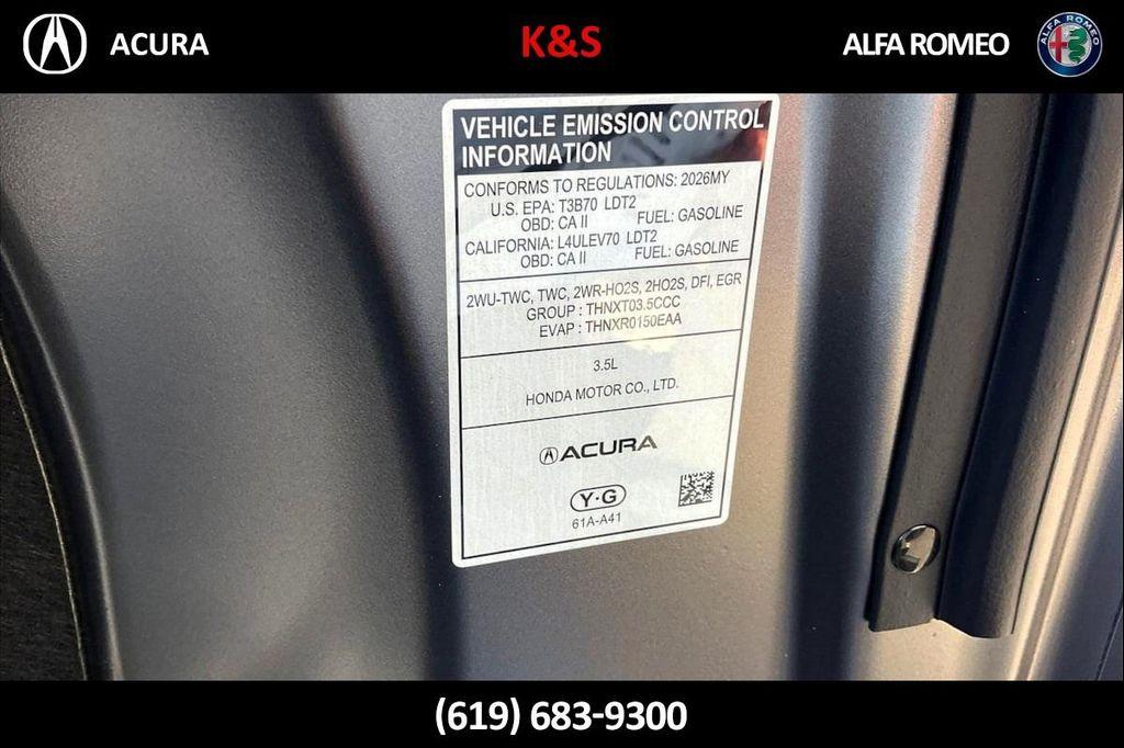 new 2026 Acura MDX car, priced at $70,850