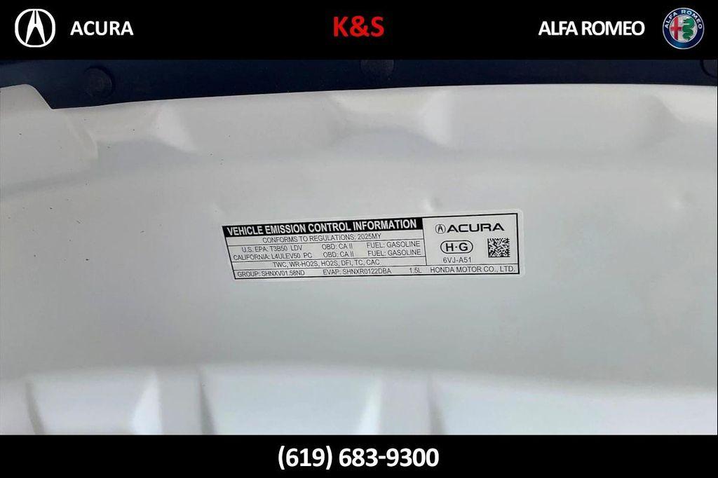 new 2025 Acura ADX car, priced at $39,950