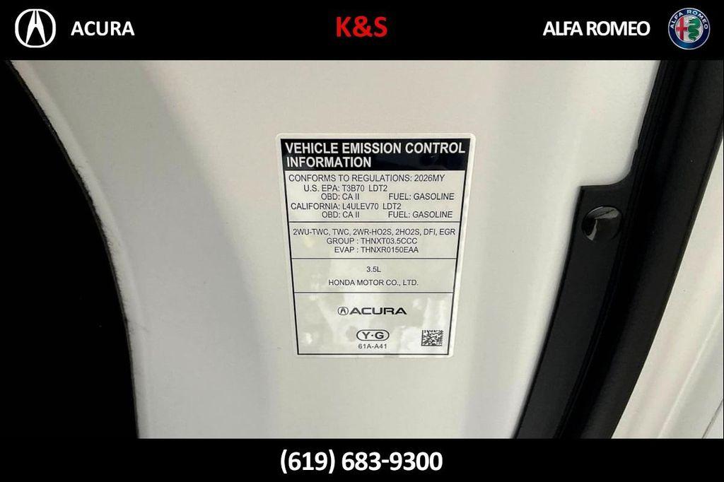 new 2026 Acura MDX car, priced at $67,500