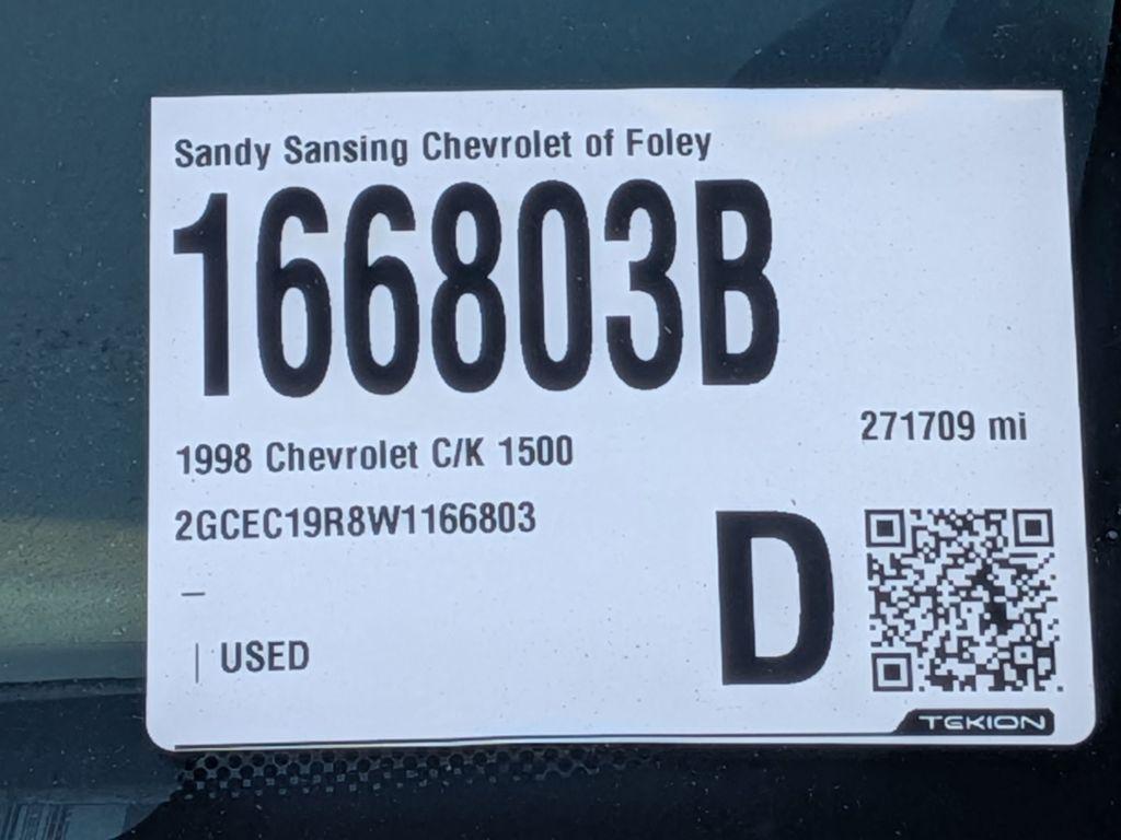 used 1998 Chevrolet 1500 car, priced at $2,500