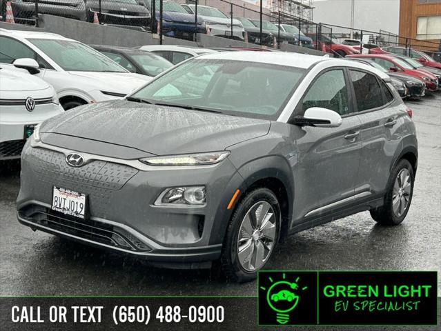 used 2020 Hyundai Kona EV car, priced at $18,500