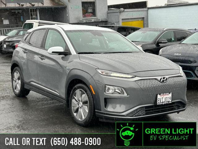 used 2020 Hyundai Kona EV car, priced at $18,500