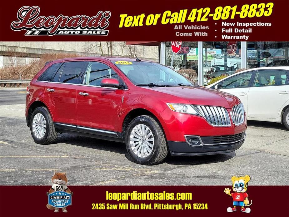 used 2013 Lincoln MKX car, priced at $10,951