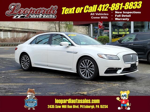 used 2018 Lincoln Continental car, priced at $19,951