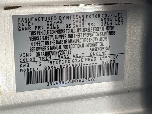used 2022 Nissan Sentra car, priced at $19,416