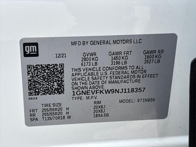 used 2022 Chevrolet Traverse car, priced at $27,349