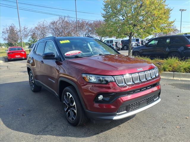 used 2022 Jeep Compass car, priced at $24,600