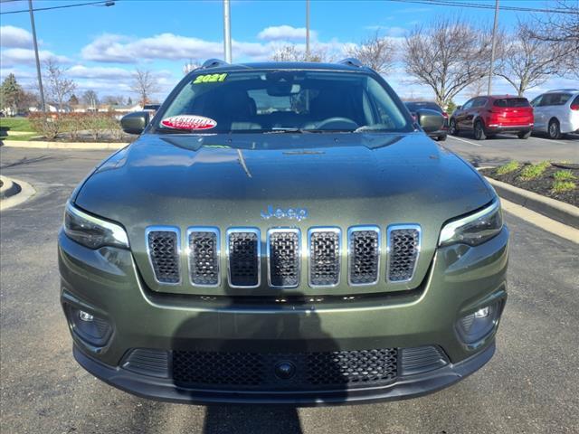 used 2021 Jeep Cherokee car, priced at $21,700