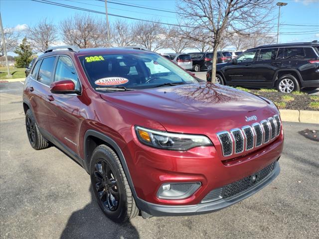 used 2021 Jeep Cherokee car, priced at $22,900