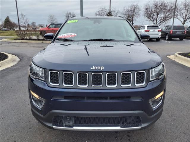 used 2021 Jeep Compass car, priced at $22,300