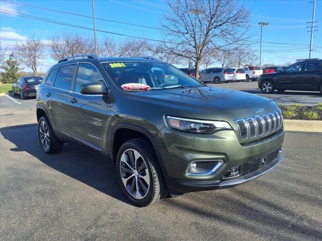 used 2021 Jeep Cherokee car, priced at $27,900