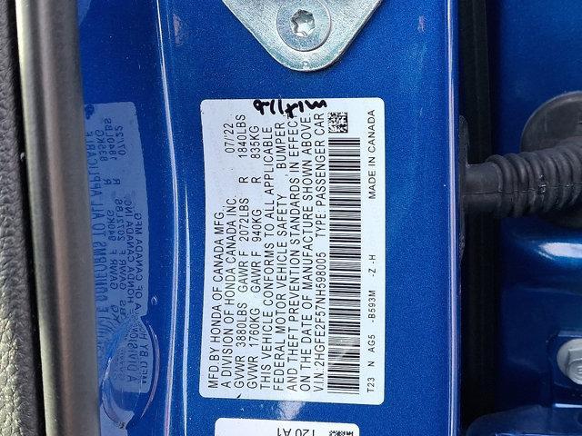 used 2022 Honda Civic car, priced at $23,115