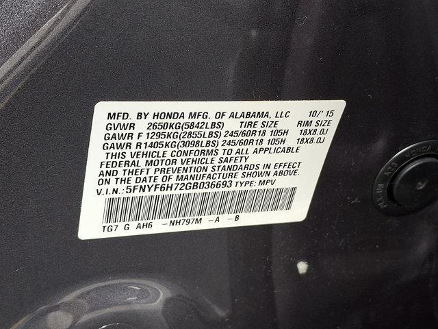 used 2016 Honda Pilot car, priced at $17,365