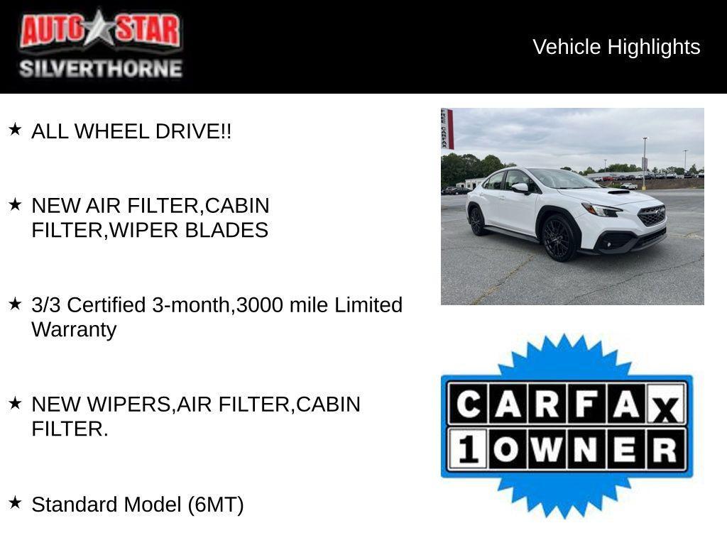 used 2022 Subaru WRX car, priced at $29,299