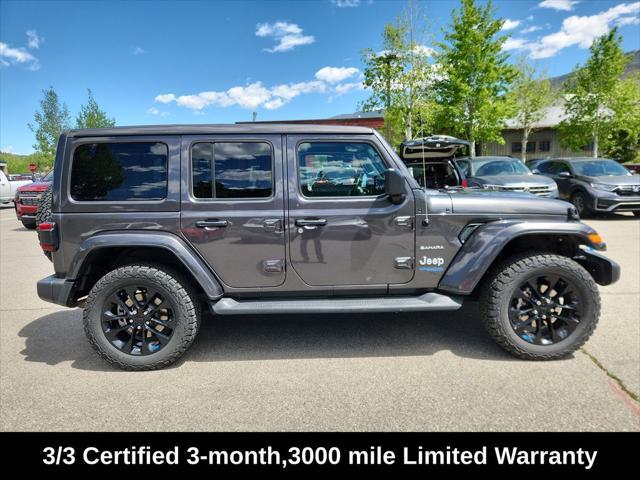 used 2022 Jeep Wrangler Unlimited 4xe car, priced at $33,235