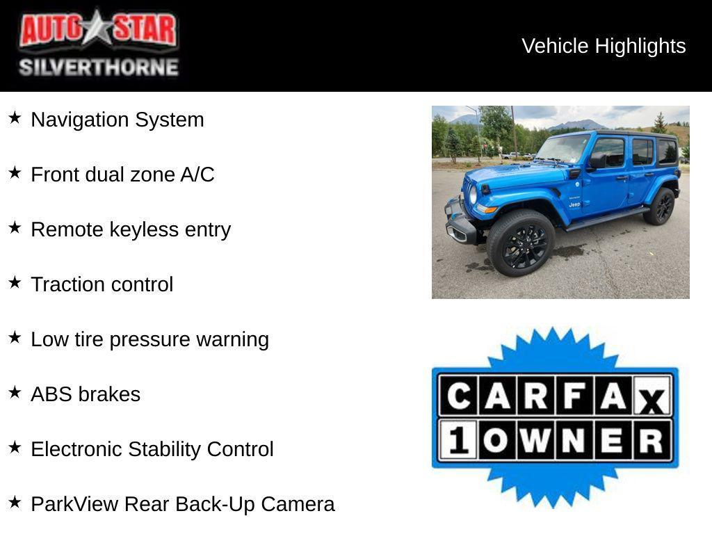 used 2022 Jeep Wrangler Unlimited 4xe car, priced at $33,799