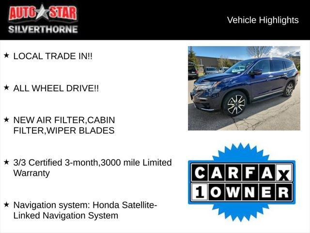 used 2022 Honda Pilot car, priced at $37,672