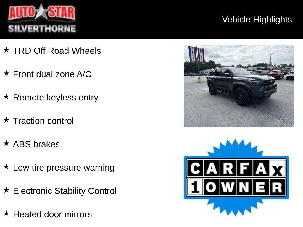 used 2025 Toyota 4Runner car, priced at $47,780