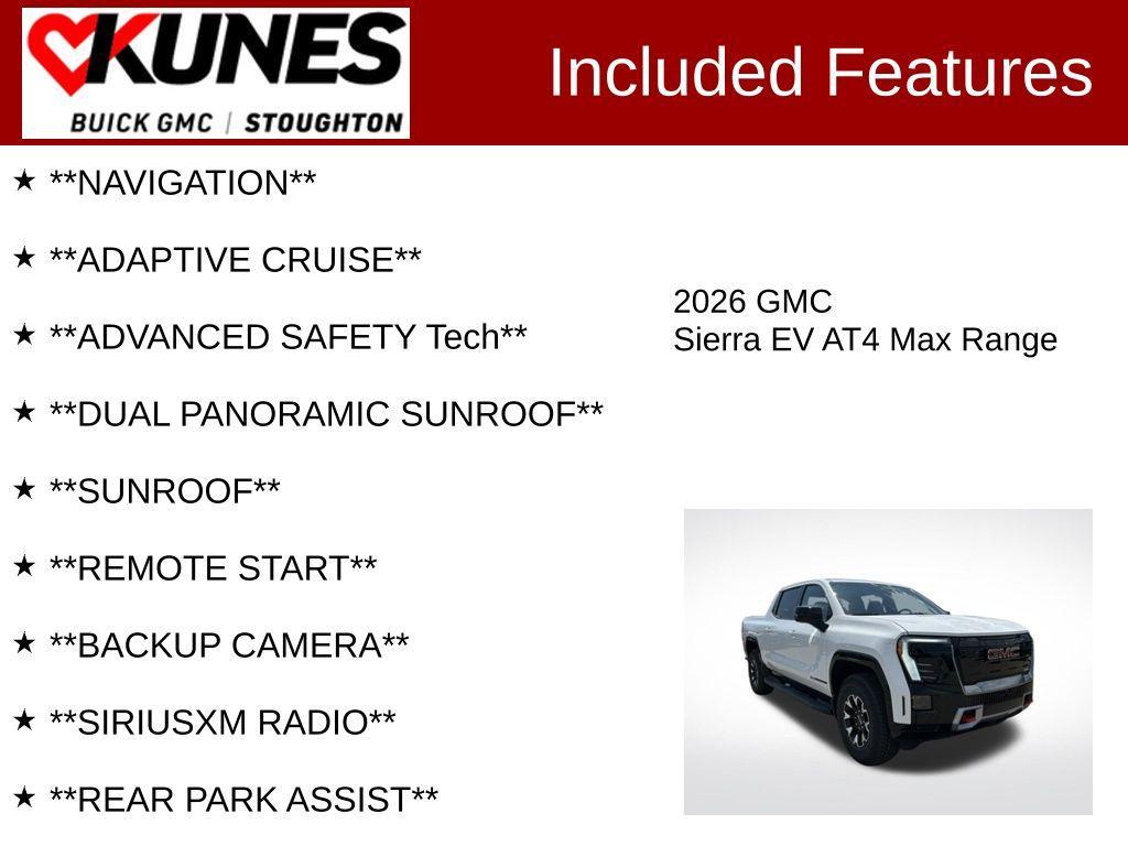new 2026 GMC Sierra EV car, priced at $90,110