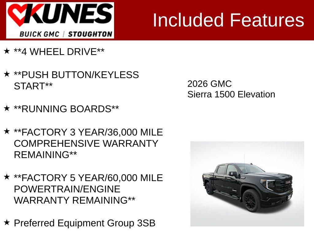 new 2026 GMC Sierra 1500 car, priced at $62,425