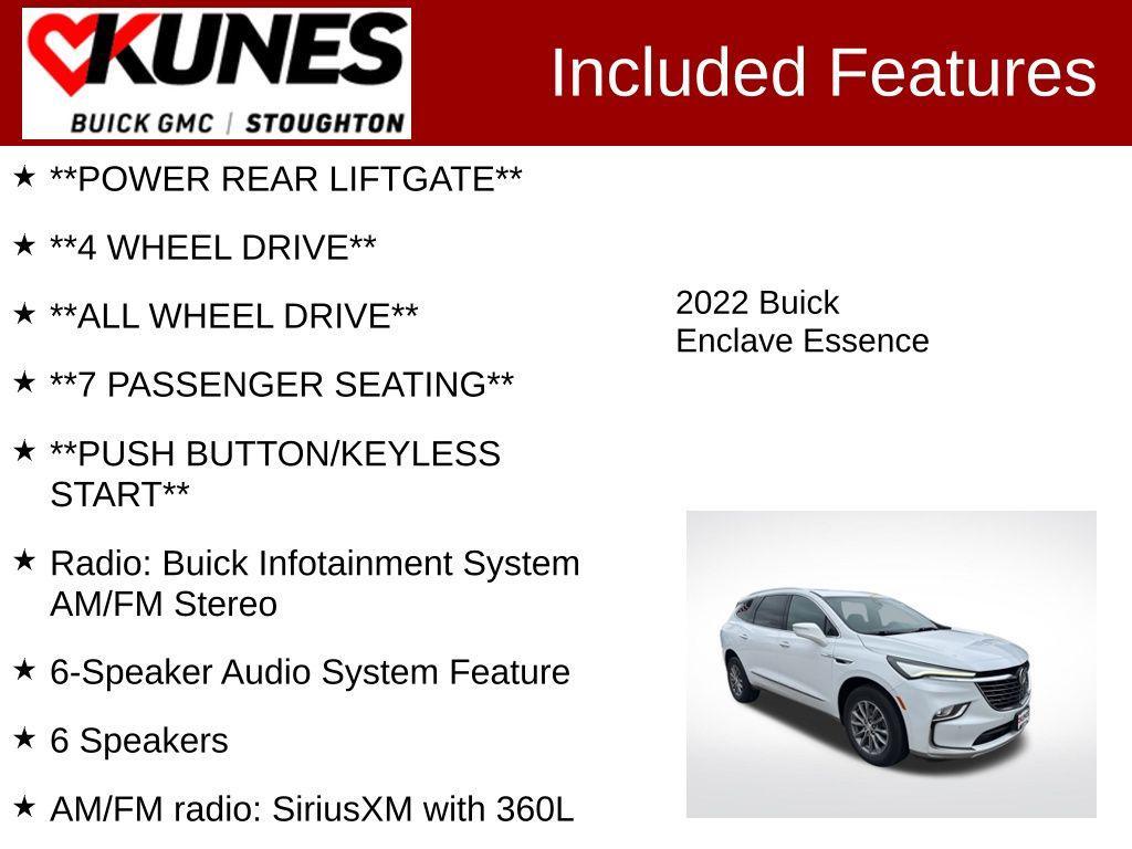 used 2022 Buick Enclave car, priced at $28,477