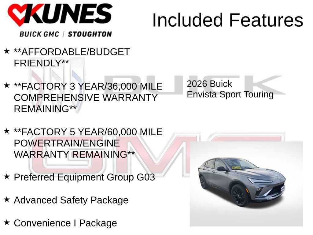new 2026 Buick Envista car, priced at $29,825
