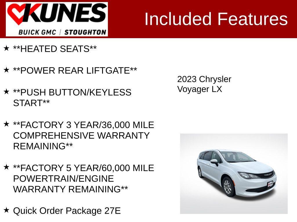 used 2023 Chrysler Voyager car, priced at $19,977