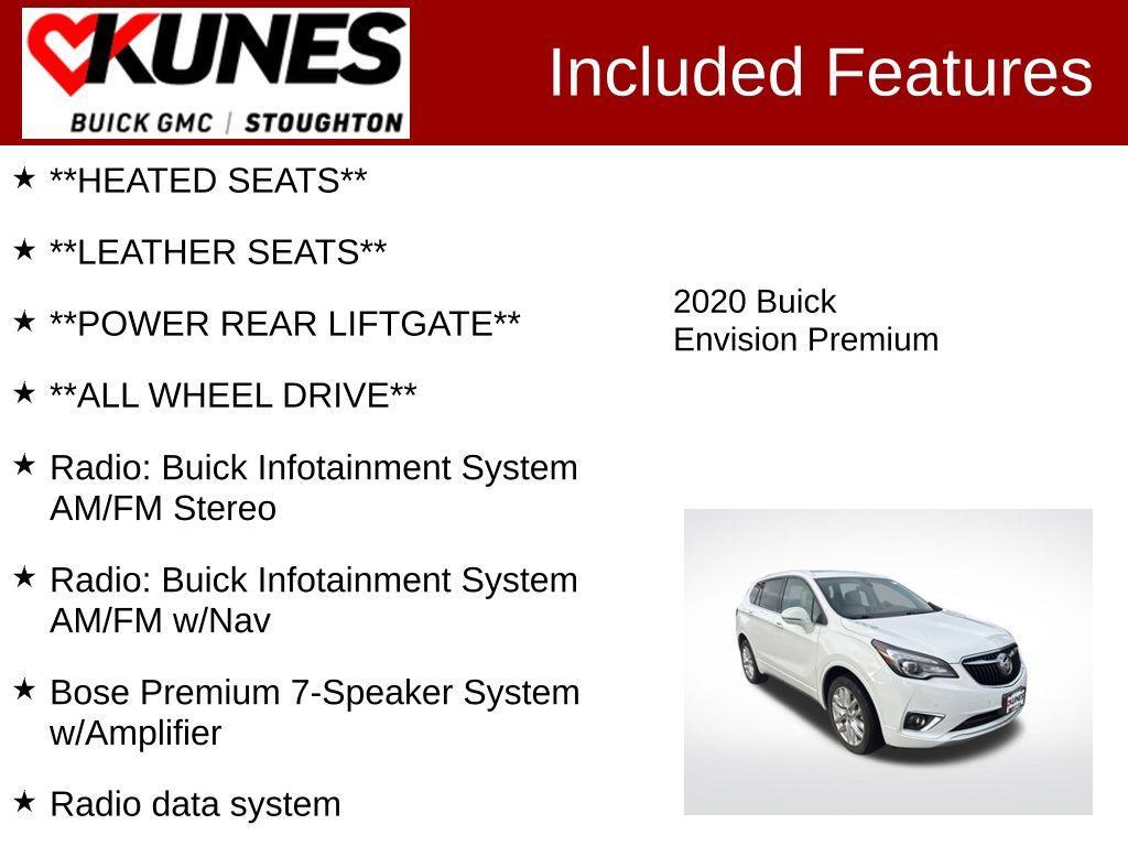 used 2020 Buick Envision car, priced at $19,977