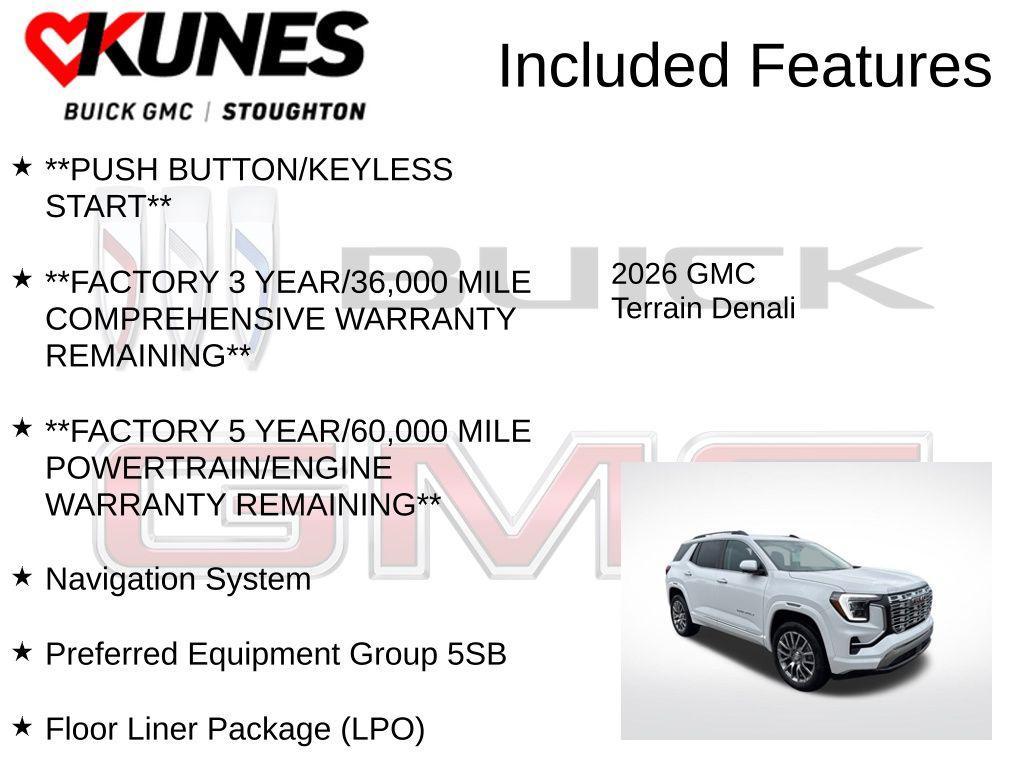 new 2026 GMC Terrain car, priced at $43,190