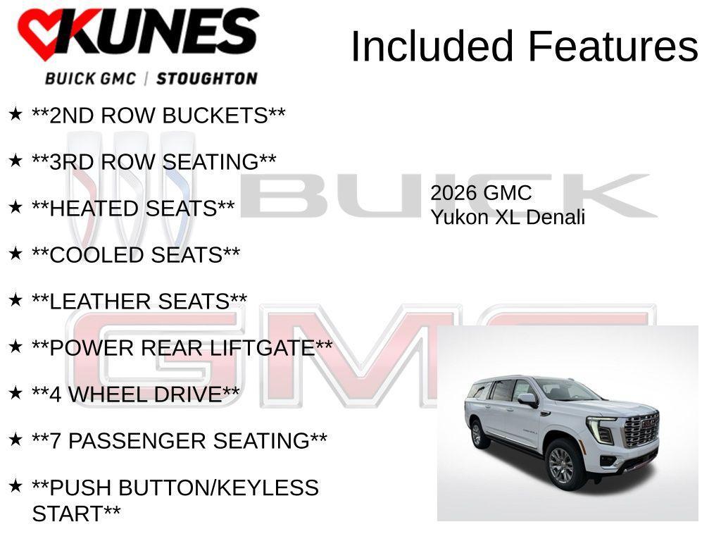 new 2026 GMC Yukon XL car, priced at $89,145