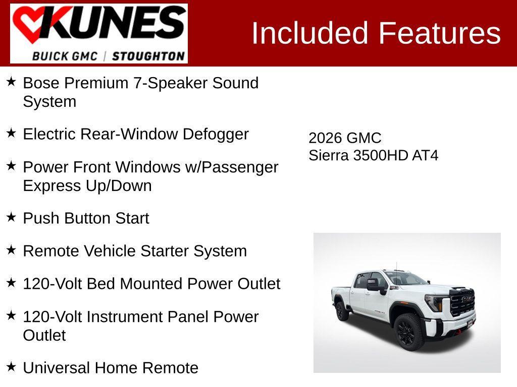 new 2026 GMC Sierra 3500 car, priced at $88,115