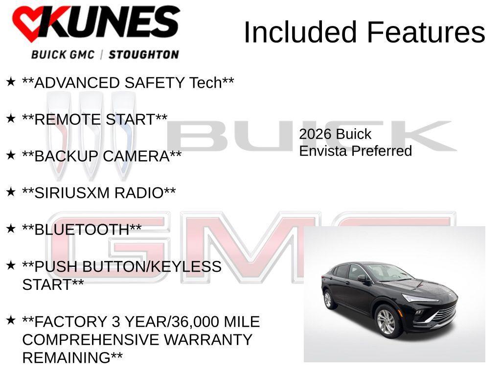 new 2026 Buick Envista car, priced at $25,950