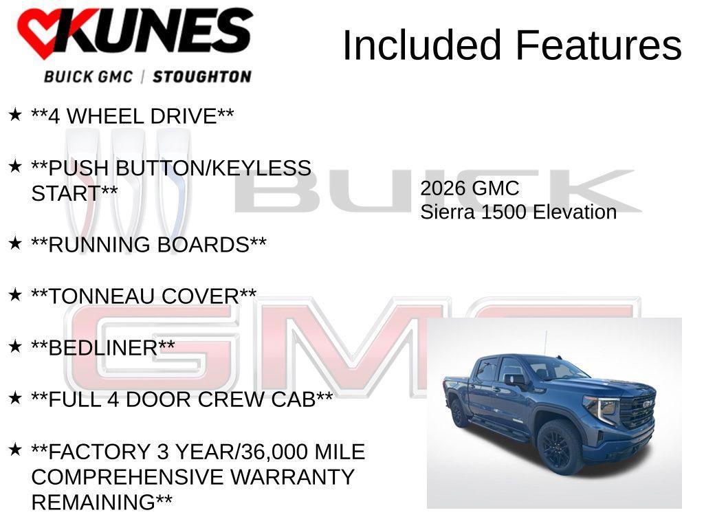 new 2026 GMC Sierra 1500 car, priced at $63,045