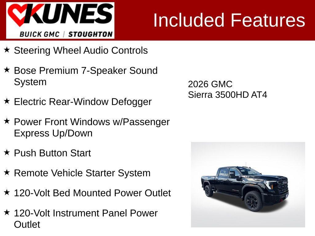 new 2026 GMC Sierra 3500 car, priced at $90,250
