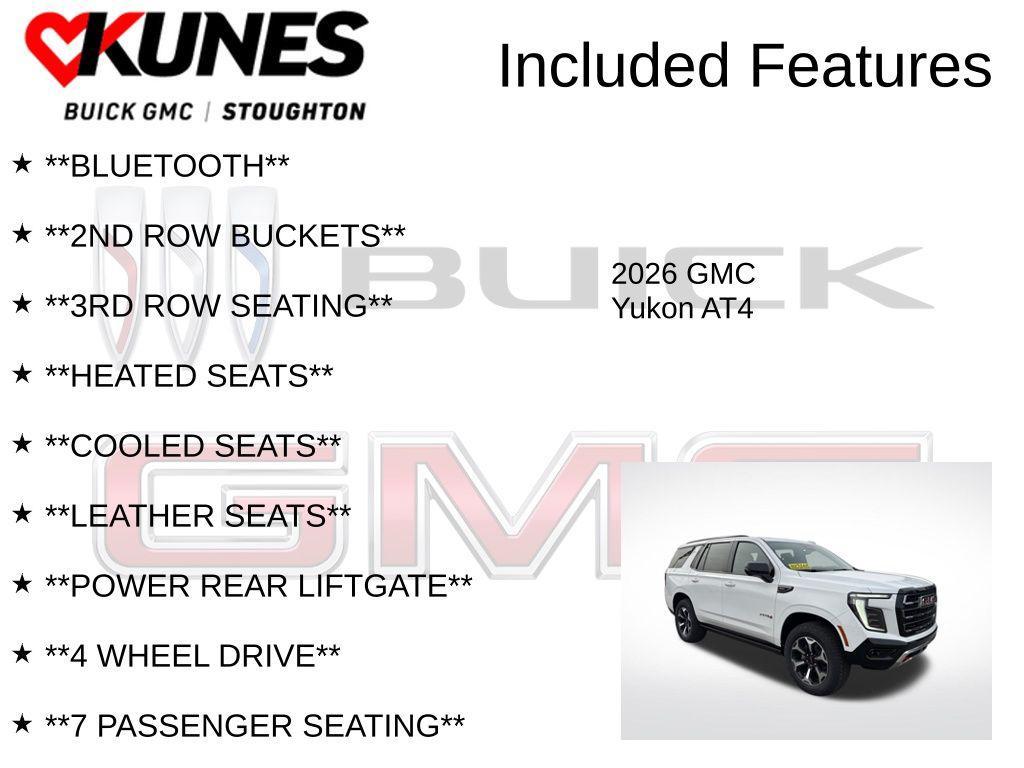 new 2026 GMC Yukon car, priced at $92,540