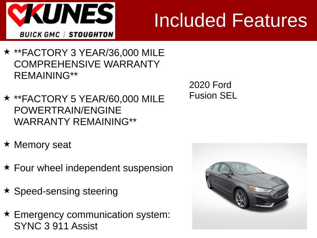 used 2020 Ford Fusion car, priced at $15,477