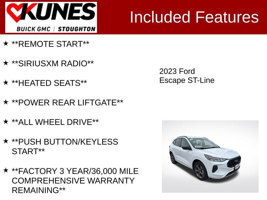 used 2023 Ford Escape car, priced at $22,477