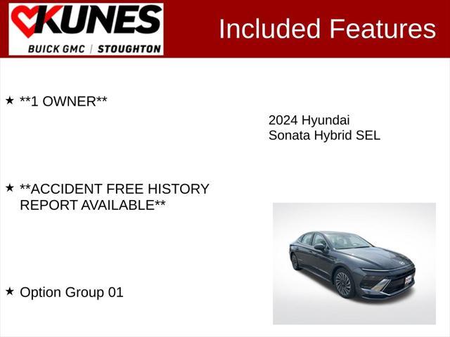 used 2024 Hyundai Sonata Hybrid car, priced at $23,977