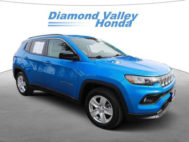 used 2022 Jeep Compass car, priced at $17,500