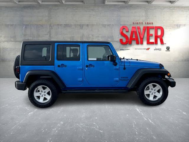 used 2016 Jeep Wrangler Unlimited car, priced at $21,486