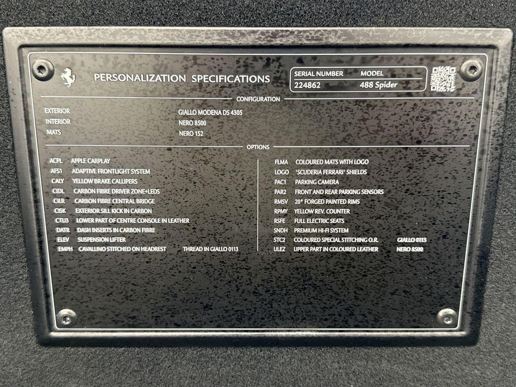 used 2017 Ferrari 488 Spider car, priced at $274,900