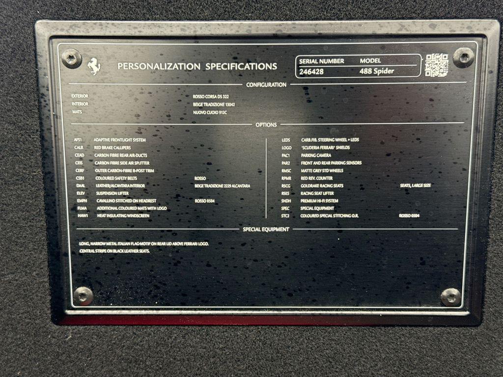 used 2019 Ferrari 488 Spider car, priced at $319,900