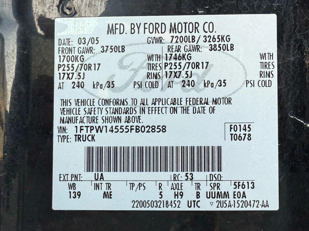 used 2005 Ford F-150 car, priced at $4,999