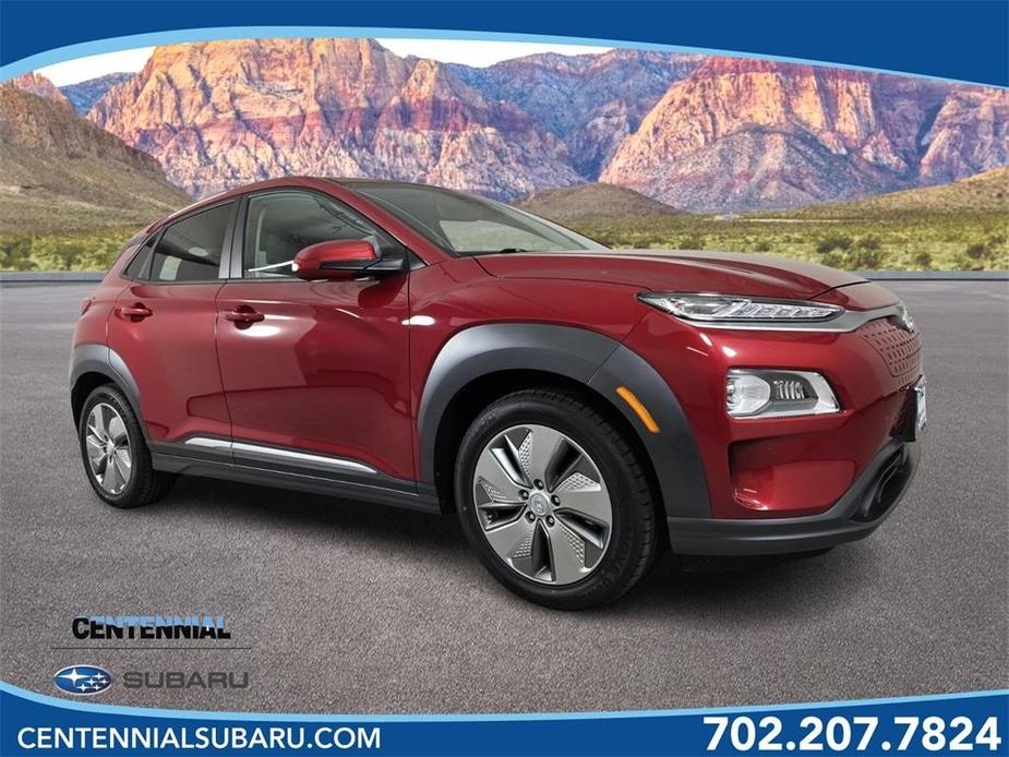 used 2021 Hyundai Kona EV car, priced at $20,500