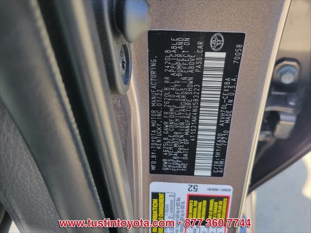 used 2022 Toyota Camry car, priced at $23,488