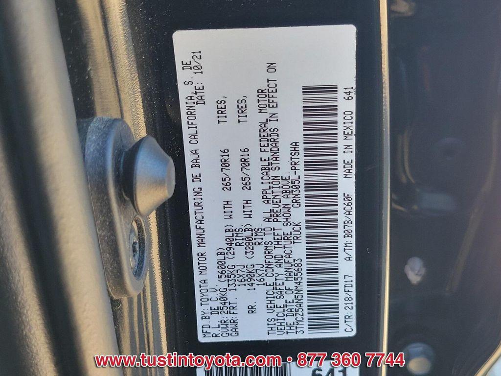 used 2022 Toyota Tacoma car, priced at $39,500