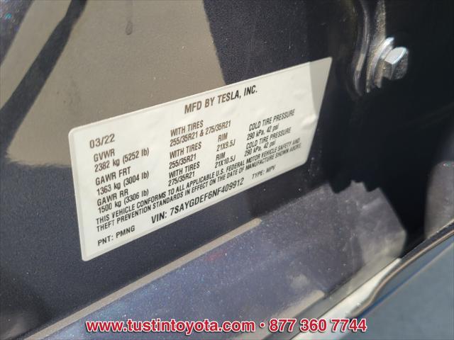 used 2022 Tesla Model Y car, priced at $29,500