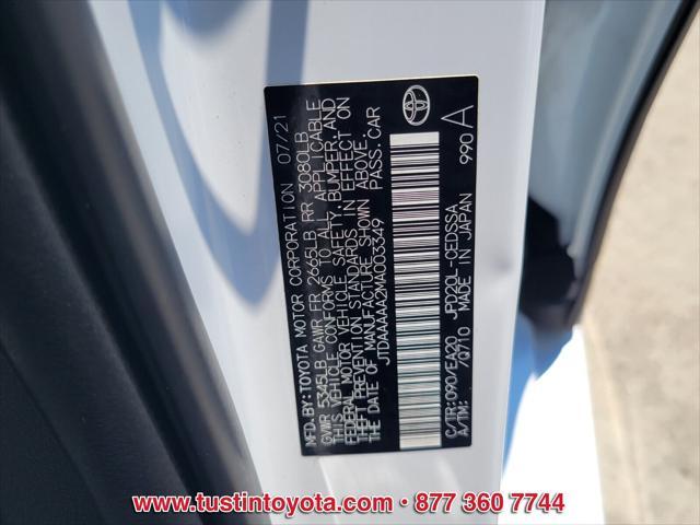 used 2021 Toyota Mirai car, priced at $18,500