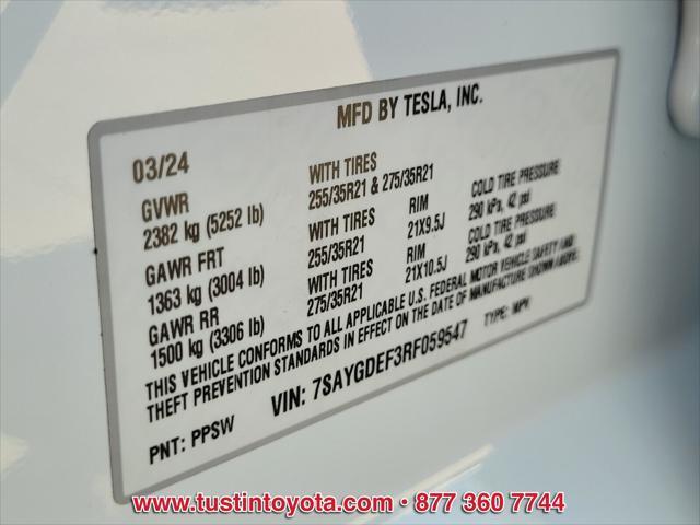 used 2024 Tesla Model Y car, priced at $48,998