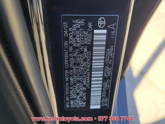 used 2023 Toyota Mirai car, priced at $19,500